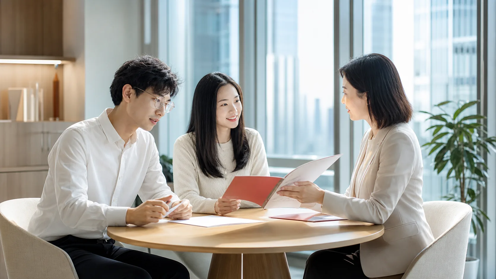 华新文登老师为学生提供升学规划咨询